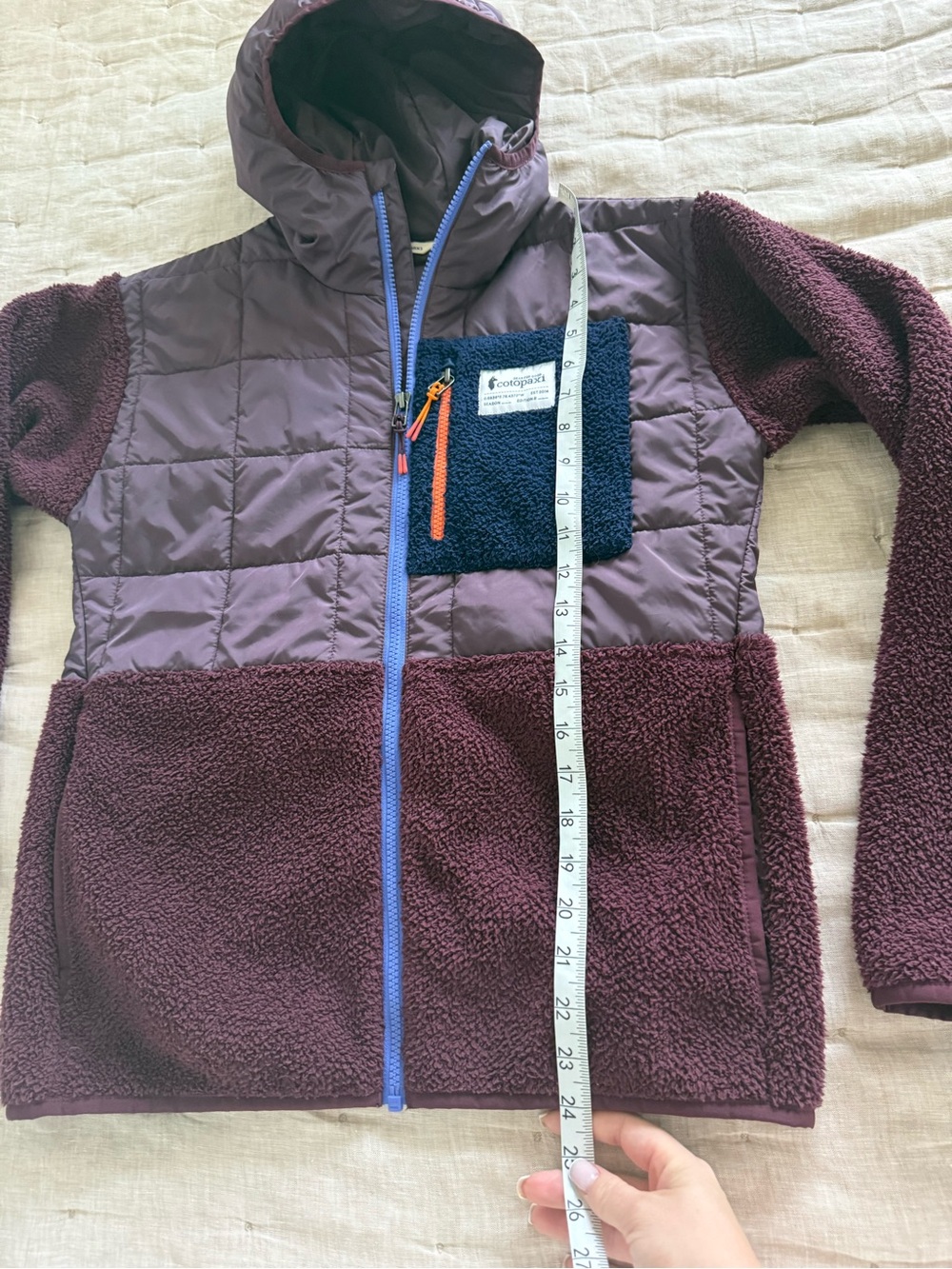 Cotopaxi Trico Hybrid Hooded Jacket Womens XS Puffer Fleece Full Zip - Picture 10 of 12